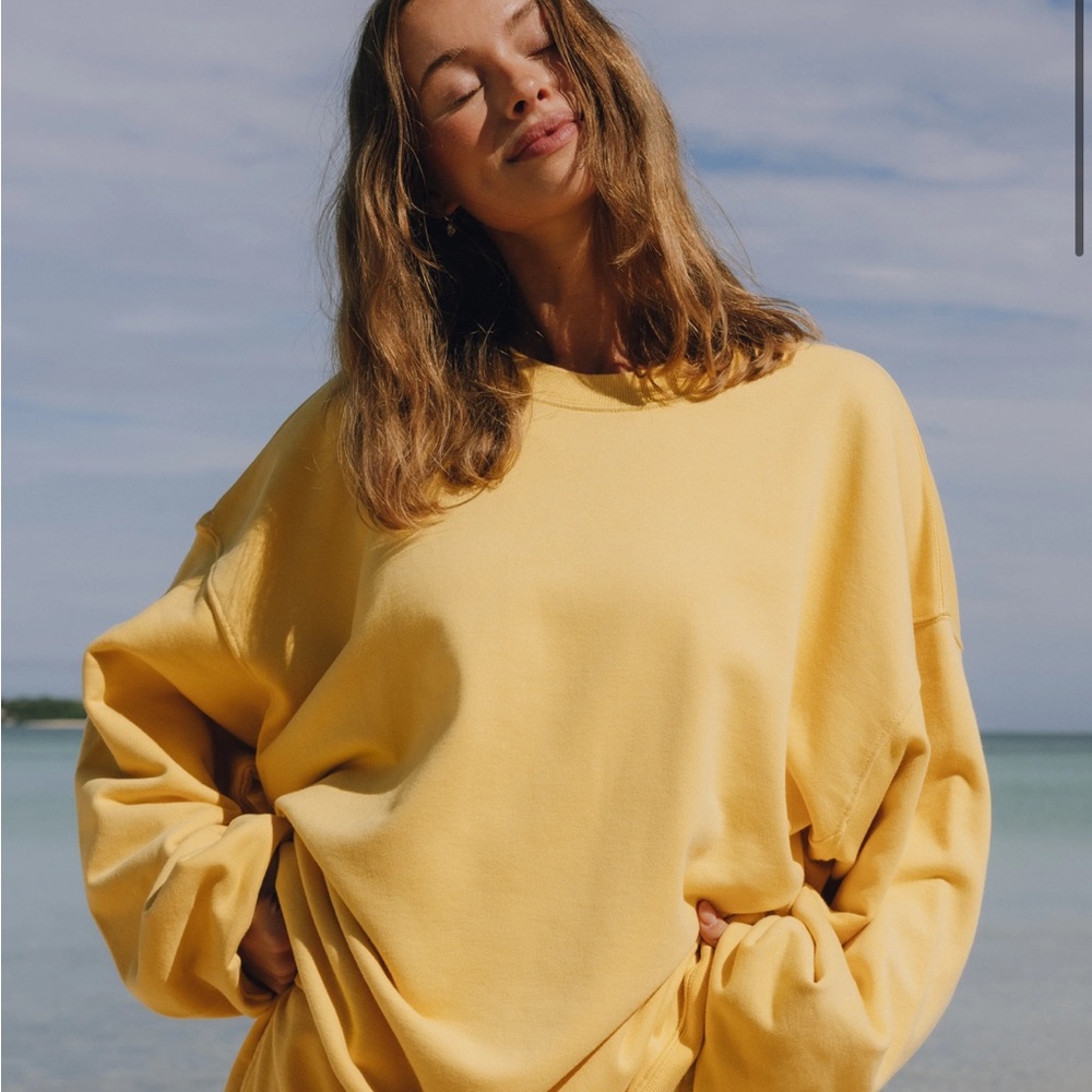 Daily Drills Sunny Yellow Sweatshirt and Short Set